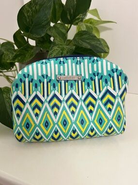 Stella & Dot Hideaway Geometric Cosmetic Pouch